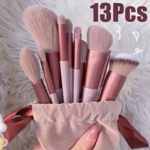 13 PCS Full Set Makeup Brushes Set Eye Shadow Foundation Women Cosmetic Brush Eyeshadow Blush Beauty Soft Make Up Tools Bag